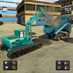 Excavator Driver Simulator - Road Building Sim आइकन