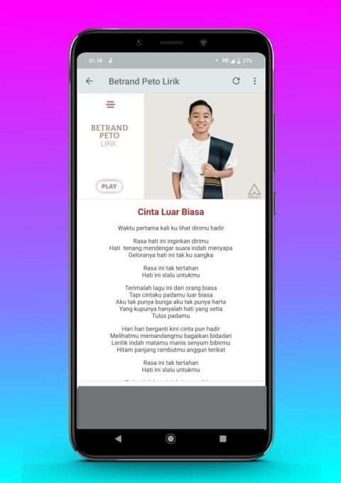 Full Album Betrand Peto Offline screenshot 7