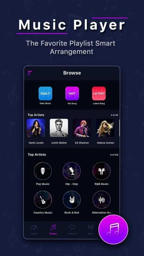 Free Music Player - Online Offline Mp3 Player स्क्रीनशॉट 8