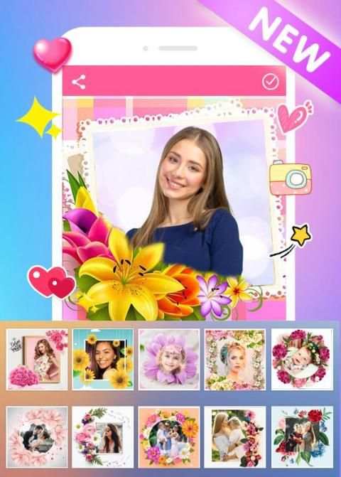 Flower Photo Frame : Flower Photo Editor screenshot 3