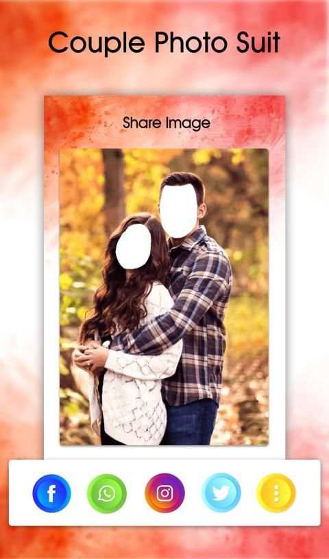 Couple Photo Suit- Photo Frame Editor screenshot 1