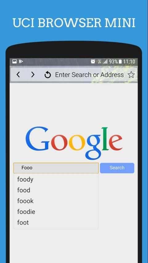 Uci Browser Mini: Light & Fast - Internet Browser स्क्रीनशॉट 1