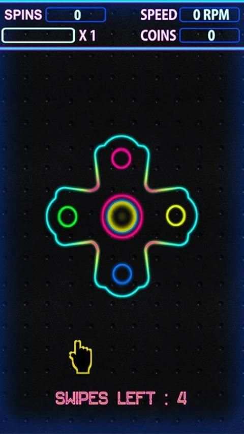 Fidget Spinner Neon Games screenshot 4