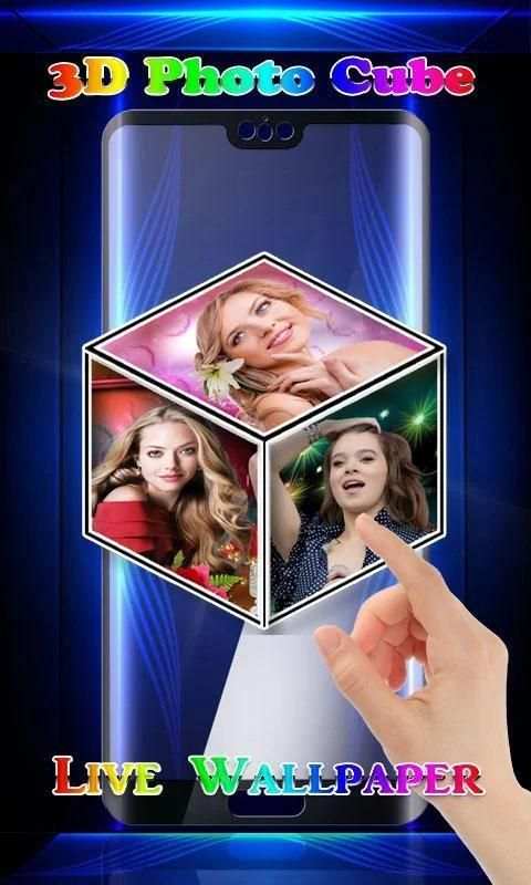 3D Photo Cube Live Wallpaper स्क्रीनशॉट 9