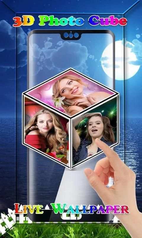 3D Photo Cube Live Wallpaper स्क्रीनशॉट 4