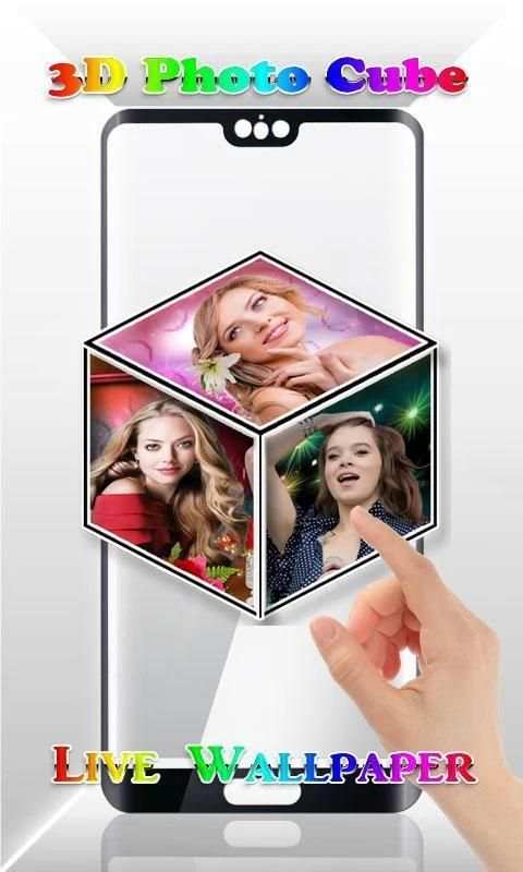 3D Photo Cube Live Wallpaper स्क्रीनशॉट 2