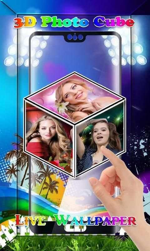 3D Photo Cube Live Wallpaper स्क्रीनशॉट 6