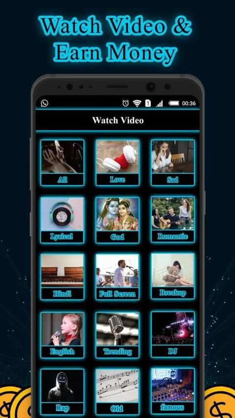 Watch Video Status And Earn Money,Win Reward Daily स्क्रीनशॉट 2