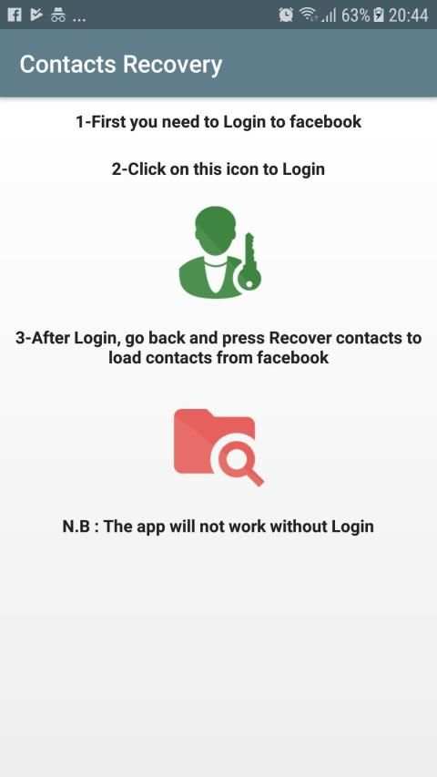 Deleted contact recovery स्क्रीनशॉट 3