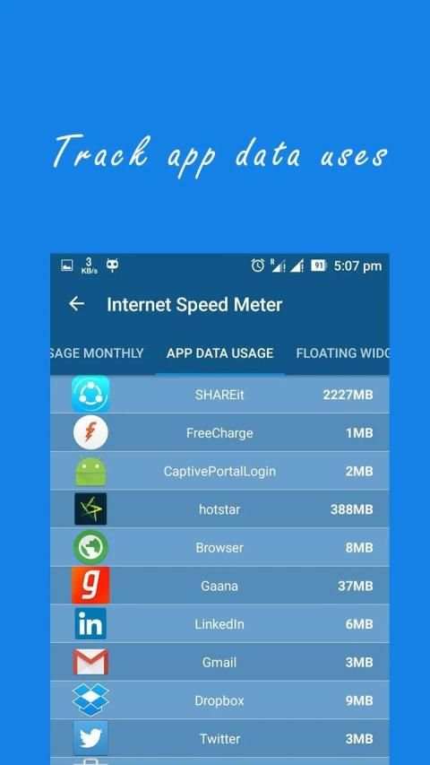 Internet Speed Meter स्क्रीनशॉट 3