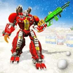 Snow Robot Transform FPS Shooting Game