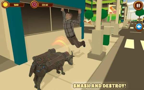 Angry Robot Goat Simulator: Rampage of Europe स्क्रीनशॉट 9