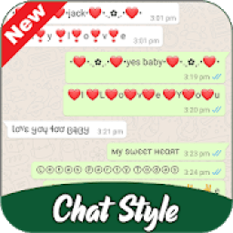 Chat Style For WhatsApp : Cool Font &amp; Stylish Text आइकन