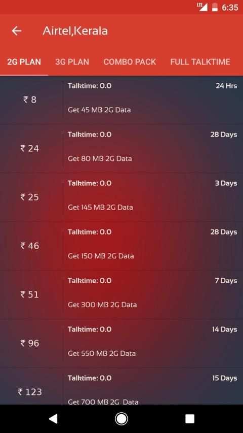 Recharge Plans - Offers Finder screenshot 4