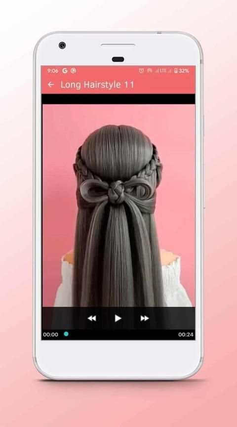 Long Hairstyle - Video Step By Step Offline स्क्रीनशॉट 3