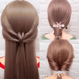 Work Hairstyle - Video Step By Step Offline आइकन