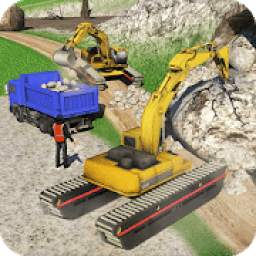 Amphibious Excavator Construction Crane Simulator