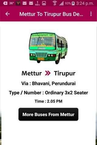 Mettur Bus Info screenshot 3
