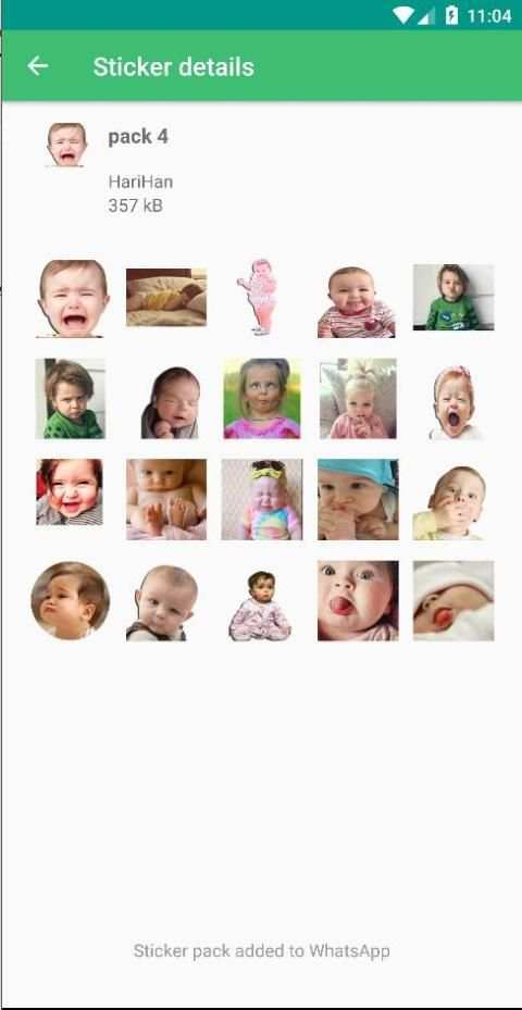 WAStickerApps - Funny Babies Stickers for WhatsApp स्क्रीनशॉट 1