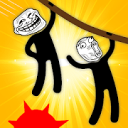 ikon StickMan Rope Puzzle : Rescue Hero Game