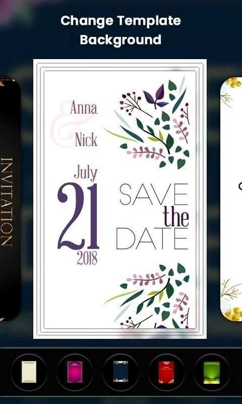 Engagement invitation card maker स्क्रीनशॉट 4