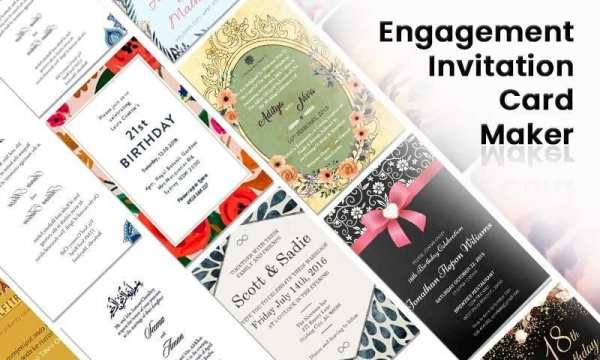 Engagement invitation card maker स्क्रीनशॉट 7