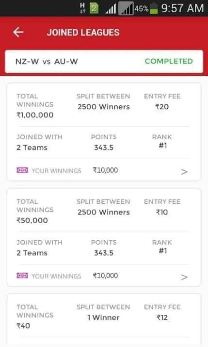 Dream11 King स्क्रीनशॉट 5