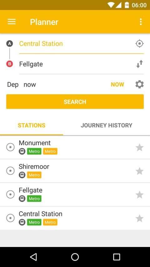Tyne and Wear Metro App स्क्रीनशॉट 4