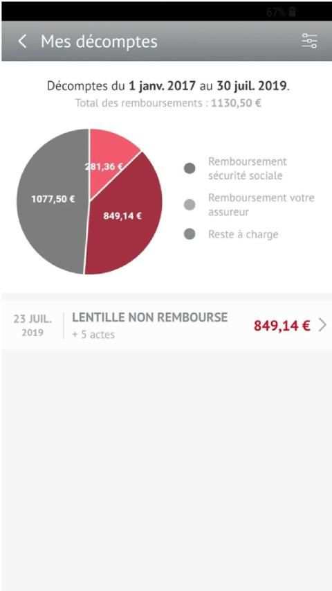 L'Appli Santé Société Générale screenshot 2