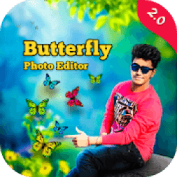 ikon Butterfly Photo Editor - Butterfly Photo Frame Art