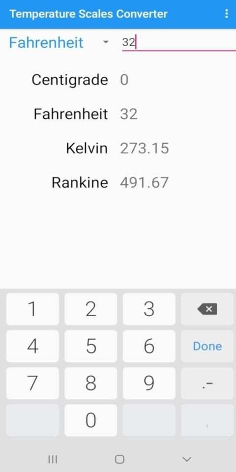 Temperature Converter screenshot 2
