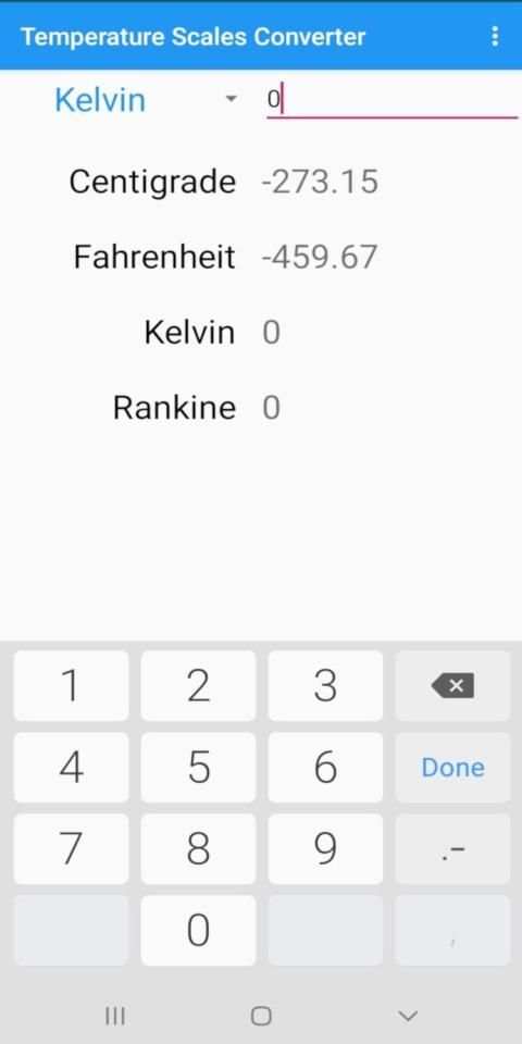 Temperature Converter screenshot 1