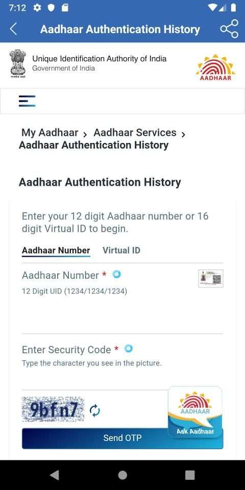 Aadhaar Card - Link Aadhaar, Update Aadhaar स्क्रीनशॉट 3