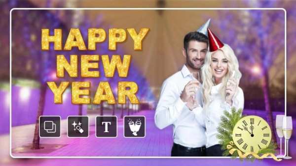New Year Photo Frame 2020 स्क्रीनशॉट 2