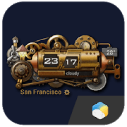 Steampunk Style Weather Widget आइकन