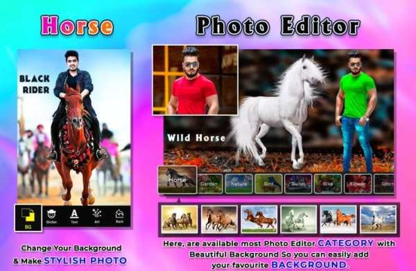 Horse Photo Editor स्क्रीनशॉट 4