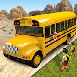 Offroad School Bus Driver 3D Flying Bus Games 2019