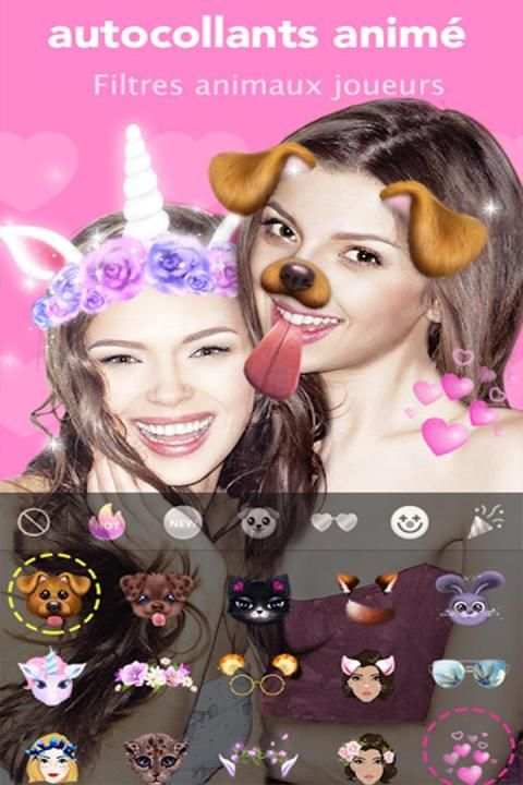SnapCam live Face stikers screenshot 2