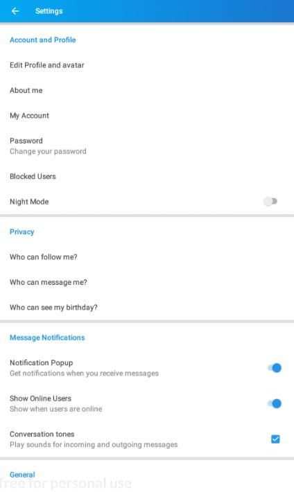 Blu Messenger screenshot 1