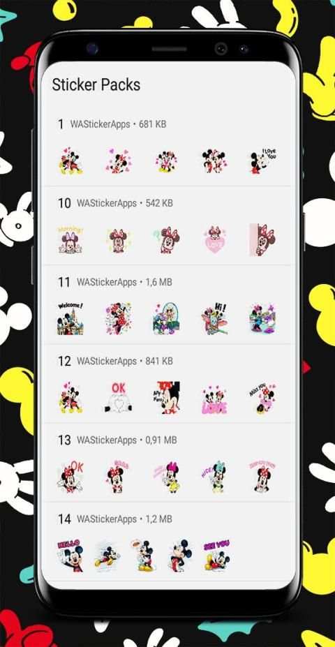 Minnie Sticker Whatsapp - Mickey WAStickerApps स्क्रीनशॉट 3