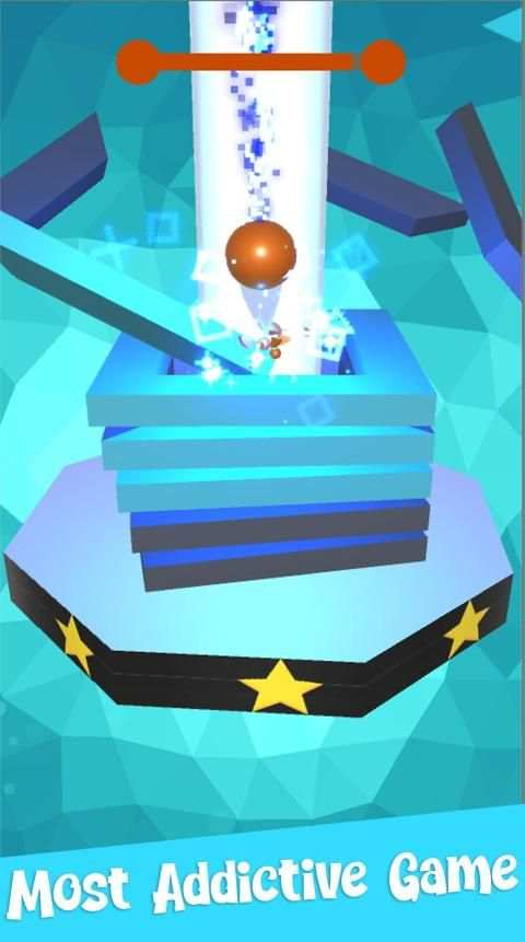 Stack Crush Ball - through platforms screenshot 2