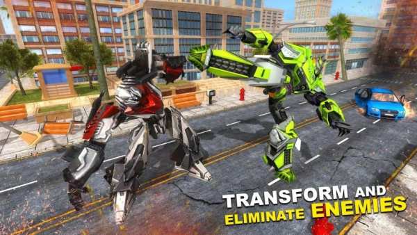 Flying Dragon Robot Transforming War screenshot 1