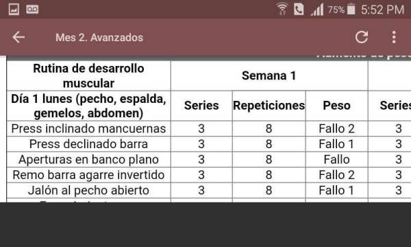 Rutinas de Gimnasio. Fitness screenshot 3