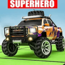 Superhero Jeep Offroad Racing: Superkids Drive 3D आइकन