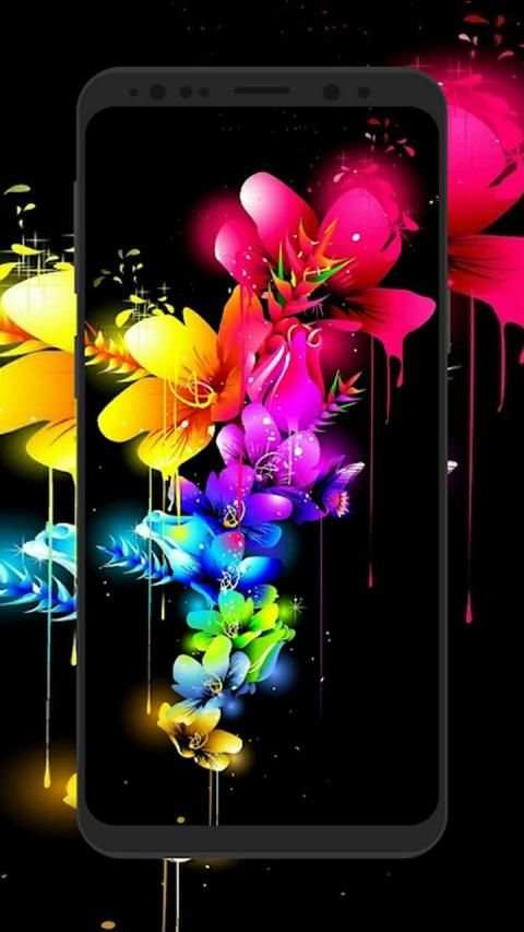 HD 3D Flower Wallpapers 4K background स्क्रीनशॉट 2