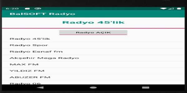 BalSOFT Internet Radyo screenshot 1
