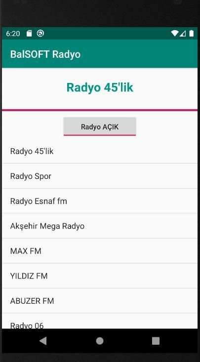 BalSOFT Internet Radyo screenshot 2