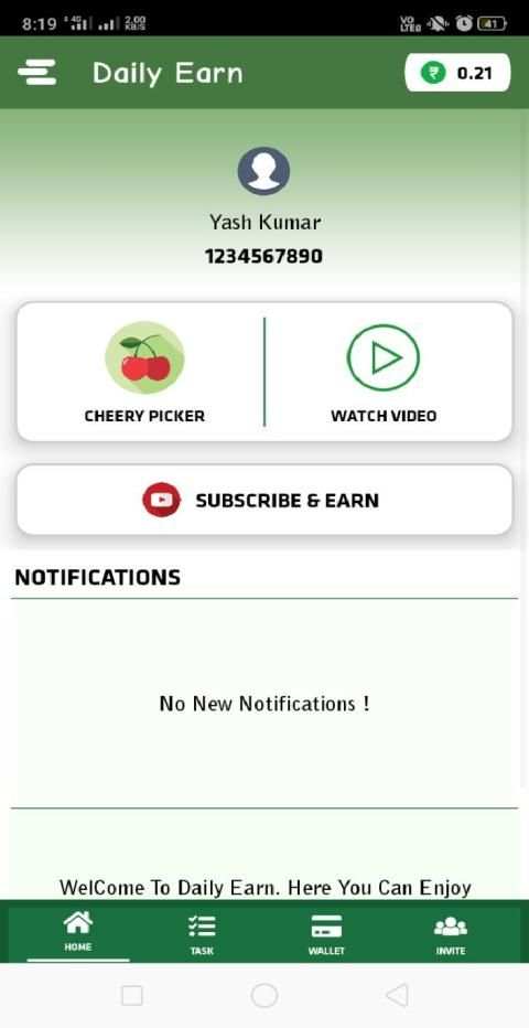 Daily Earn स्क्रीनशॉट 1