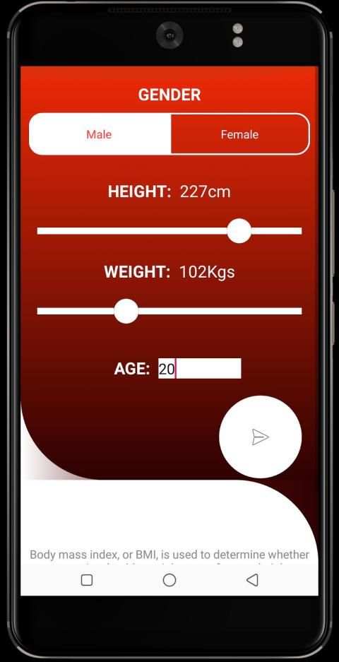 BMI Calculator स्क्रीनशॉट 2