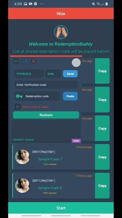 RedemptionBud for Mobile Legends स्क्रीनशॉट 1